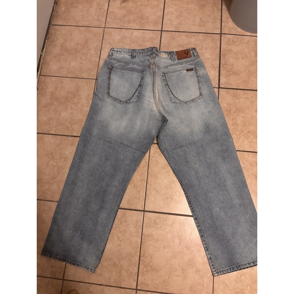 Sean John Men's Jeans Blue, Baggy, Early 2000s Vintage Size 38x32